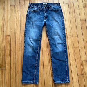 Guess Desmond Tapered Mens Jeans 32x32 Medium Wash Blue Denim JMB0012518N
